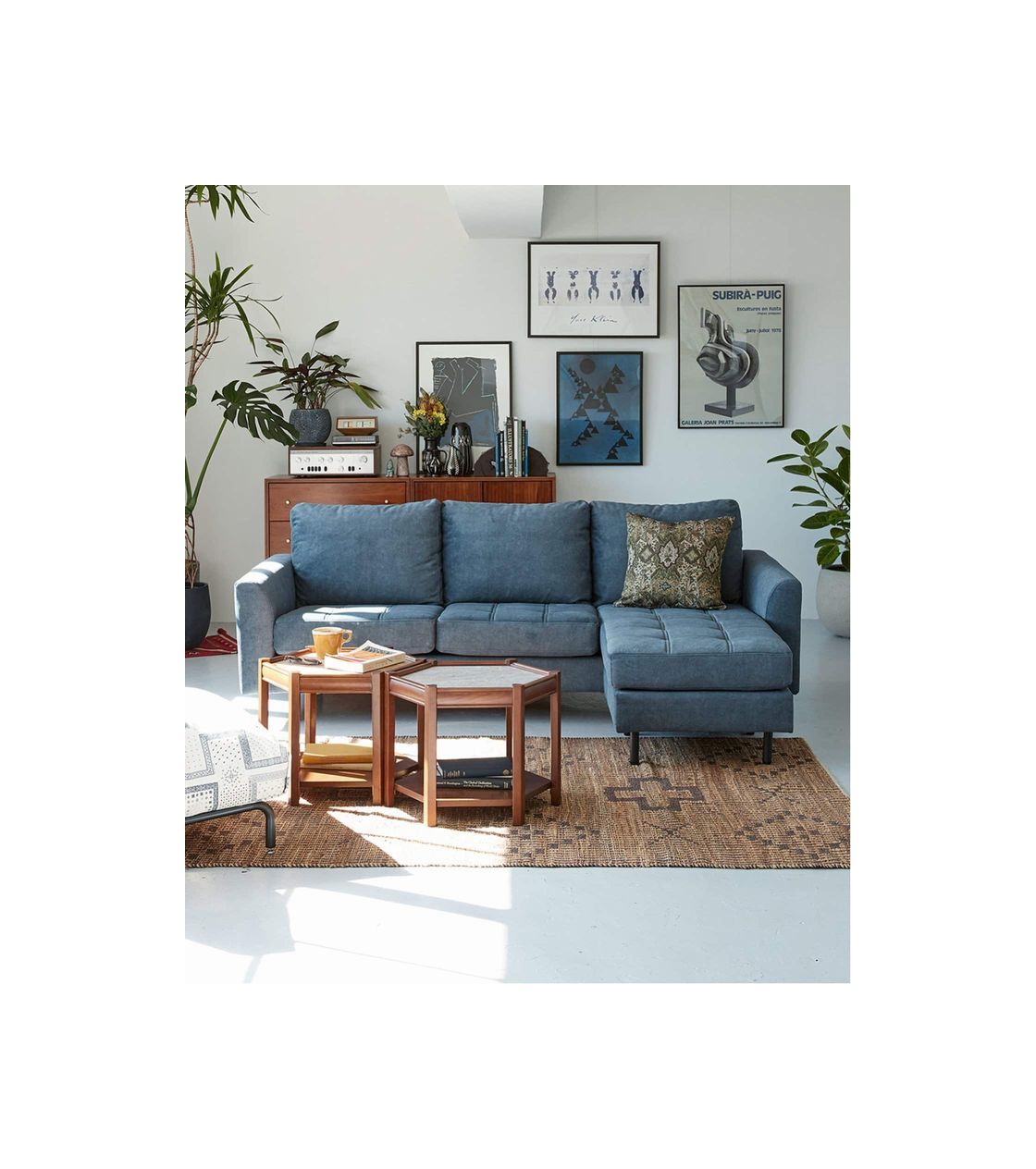 JOURNAL STANDARD FURNITURE(ジャーナルスタンダードファニチャー )ピーエスエフ カウチ ソファ ブルーグレー