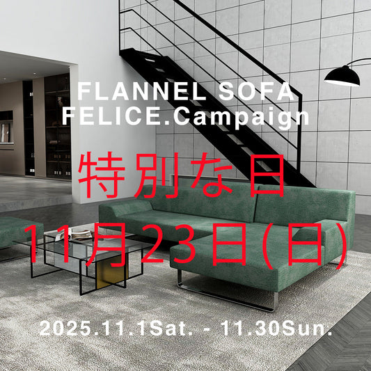 FLANNEL SOFA キャンペーンで「特別な日」