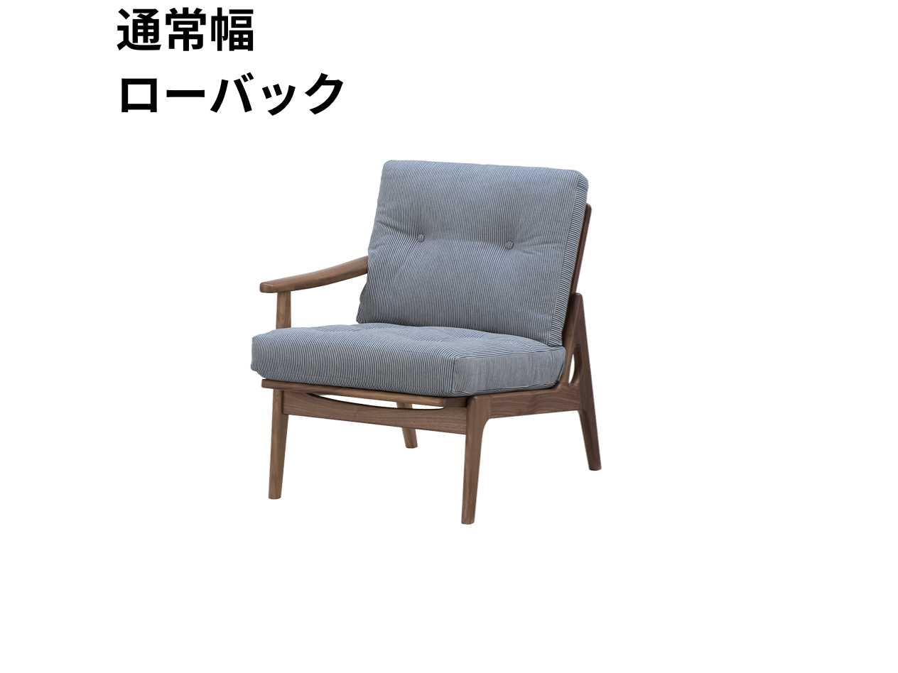 マルニ60 フレームチェア 1シーター・右肘（ウォールナット）【脚キャッププレゼント】