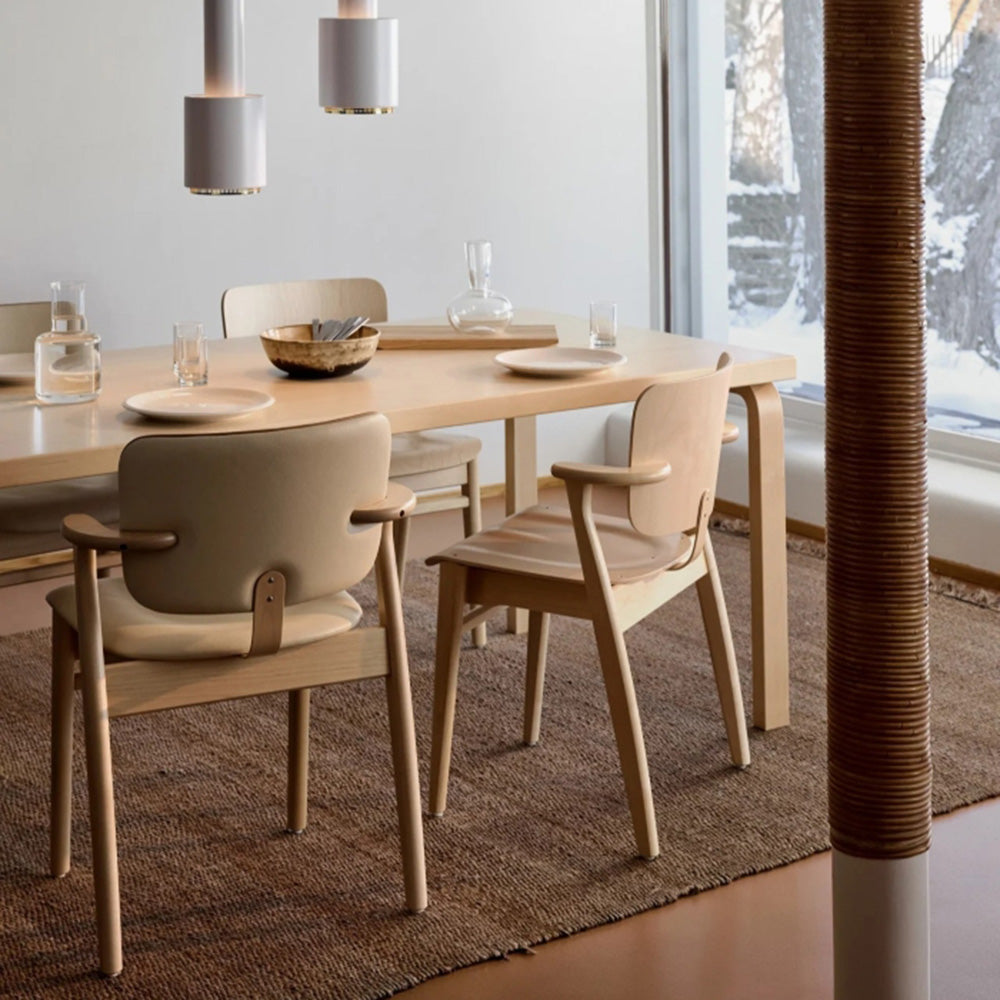 Artek（アルテック）DOMUS CHAIR（ドムスチェア）Beauty versions 背座張り（ファブリック/レザー）