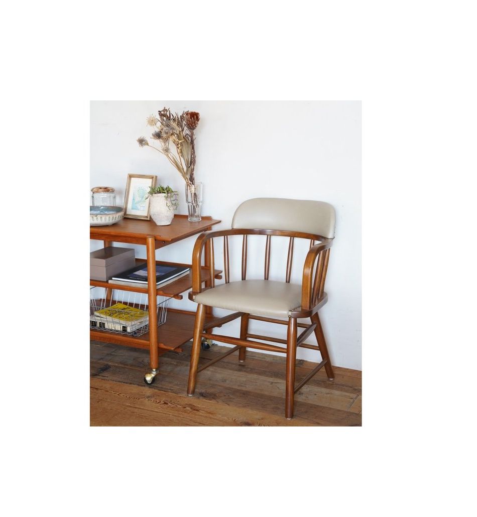 ACME Furniture（アクメファニチャー） オークス アーム チェア ベージュ（PVC）