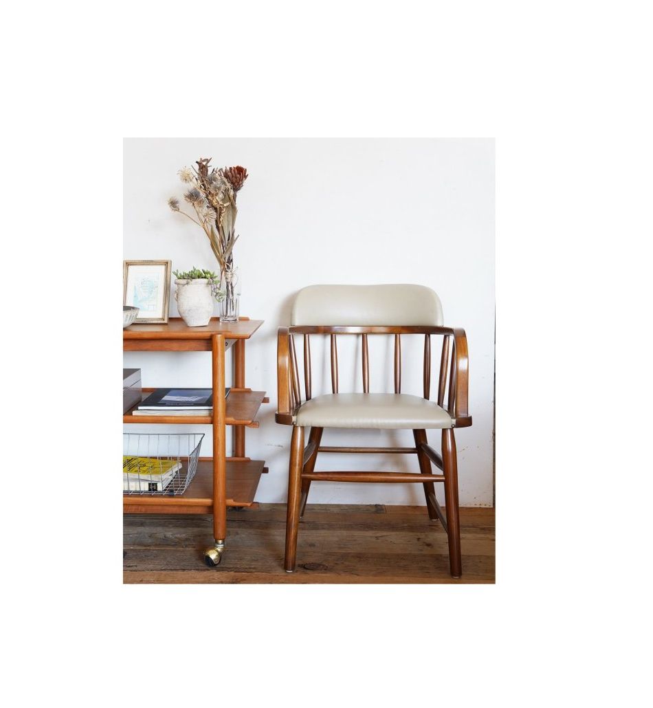 ACME Furniture（アクメファニチャー） オークス アーム チェア ベージュ（PVC）