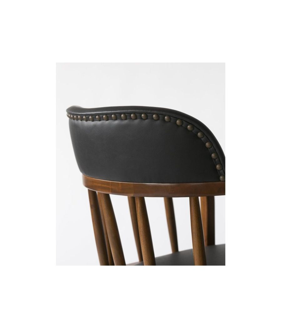 ACME Furniture（アクメファニチャー） オークス アーム チェア ブラック（PVC）