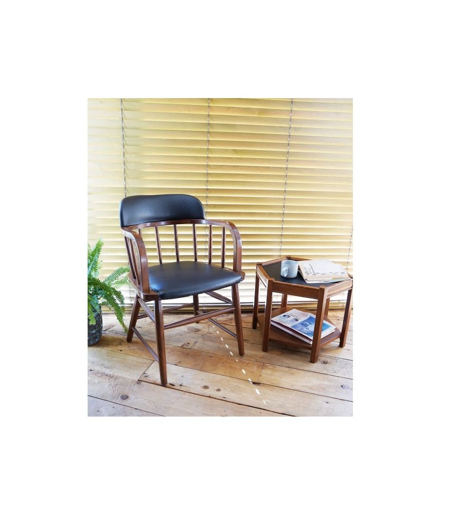 ACME Furniture（アクメファニチャー） オークス アーム チェア ブラック（PVC）