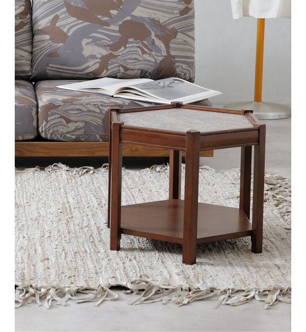 ACME Furniture（アクメファニチャー）ブルックス ヘキサゴン テーブル グレー