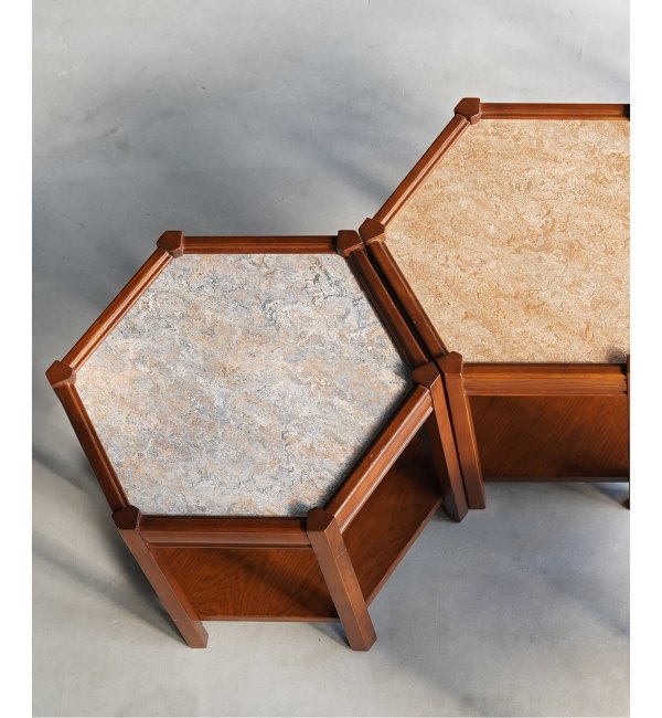 ACME Furniture（アクメファニチャー）ブルックス ヘキサゴン テーブル グレー