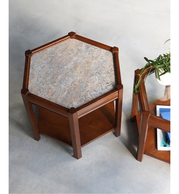 ACME Furniture（アクメファニチャー）ブルックス ヘキサゴン テーブル グレー