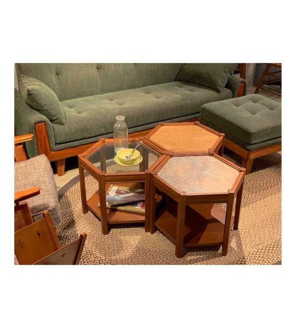 ACME Furniture（アクメファニチャー）ブルックス ヘキサゴン テーブル グレー