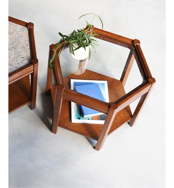 ACME Furniture（アクメファニチャー）ブルックス ヘキサゴン テーブル ガラス