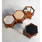 ACME Furniture（アクメファニチャー）ブルックス ヘキサゴン テーブル ガラス