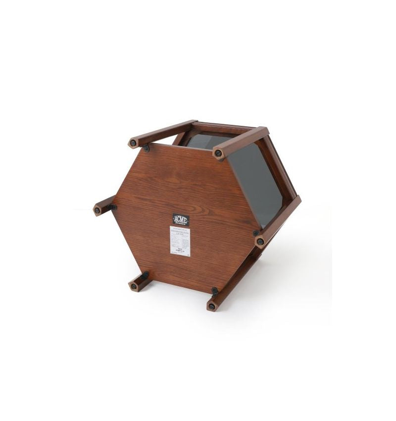 ACME Furniture（アクメファニチャー）ブルックス ヘキサゴン テーブル ブラックガラス