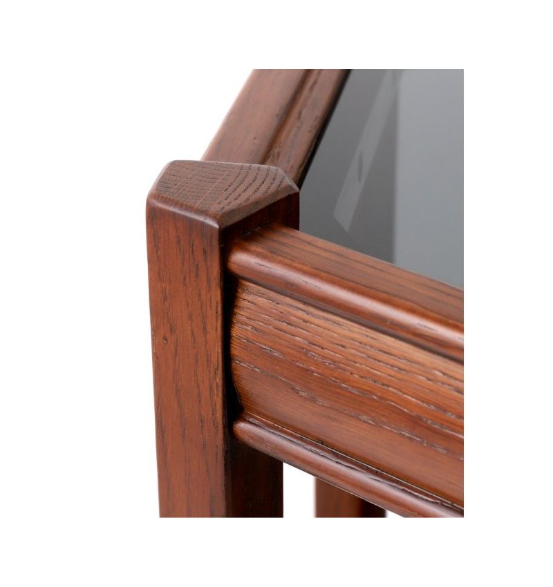 ACME Furniture（アクメファニチャー）ブルックス ヘキサゴン テーブル ブラックガラス