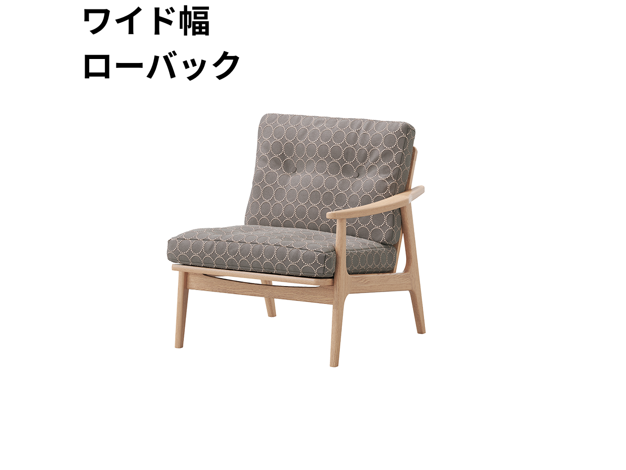『マルニ60期間限定企画』ミナペルホネン／タンバリン＆ライトベリー全色から生地セレクト！マルニ60フレームチェア／オーク材／オイル仕上／1シーター 左肘