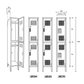 【欠品中】（次回入荷をお待ちください）LYON 2-TIER LOCKER - LOUVER