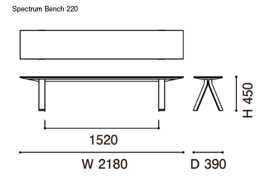 Karimoku New Standard（カリモクニュースタンダード）Spectrum Bench（スペクトラムベンチ）