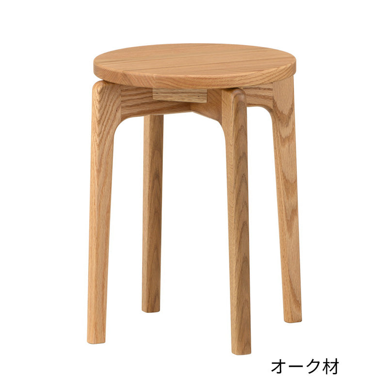 MARUNI60 スツール 板座 (オーク材／ウォールナット材)
