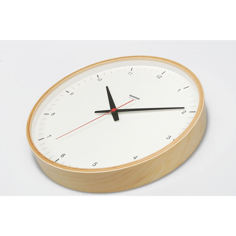 Lemnos（レムノス）Plywood clock［アノニマスデザイン］