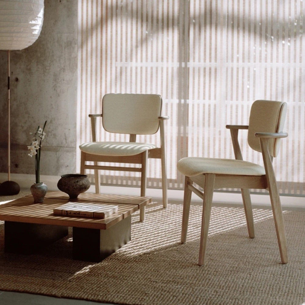 Artek（アルテック）DOMUS CHAIR（ドムスチェア）Beauty versions 背座張り（ファブリック/レザー）