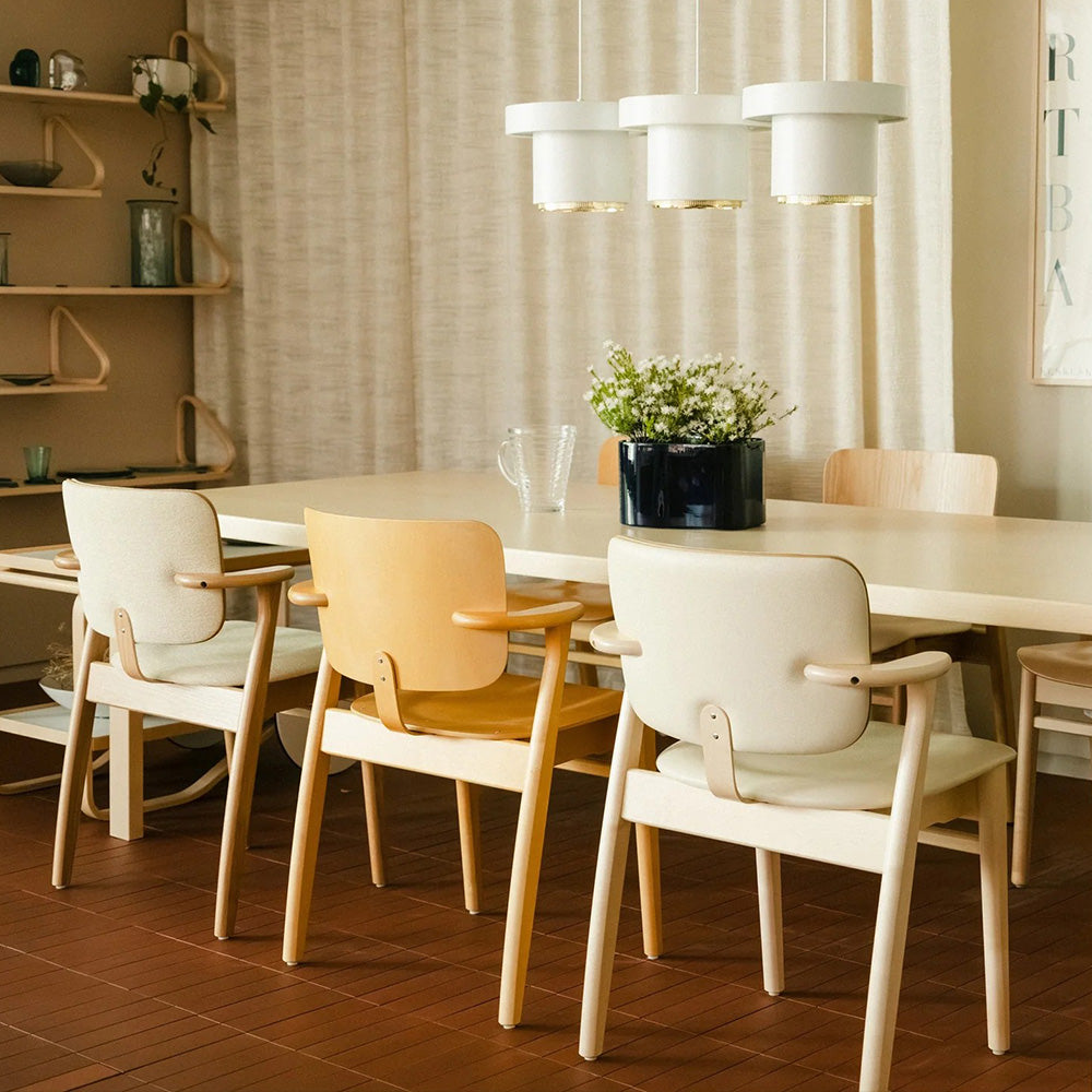 Artek（アルテック）DOMUS CHAIR（ドムスチェア）Beauty versions 背座張り（ファブリック/レザー）