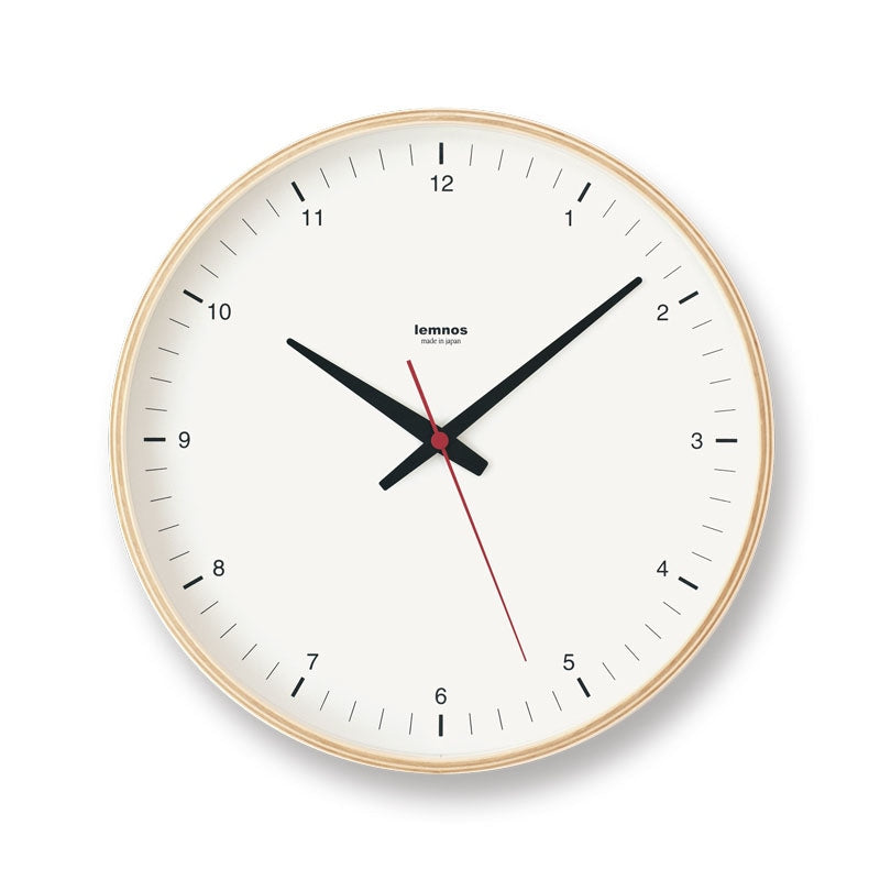 Lemnos（レムノス）Plywood clock［アノニマスデザイン］