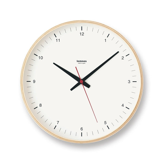 Lemnos（レムノス）Plywood clock［アノニマスデザイン］