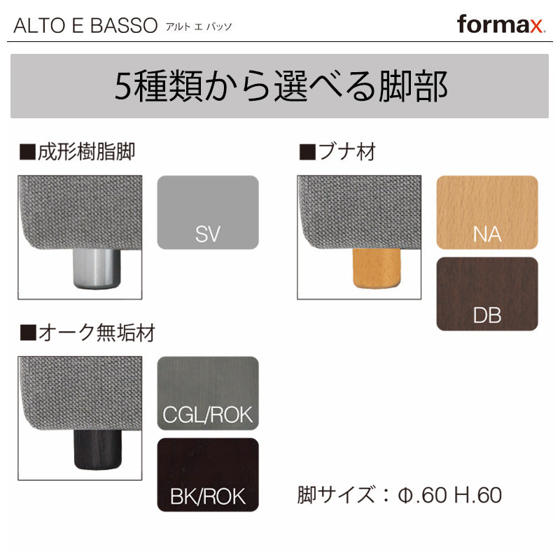 formax（フォルマックス）ALTO E BASSO（アルト エ バッソ）ユニットタイプ（カウチタイプ）