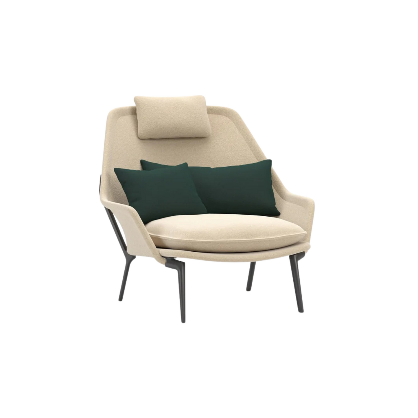 Vitra(ヴィトラ) スローチェア単体  (ファブリック) バックレストクッション2個付き