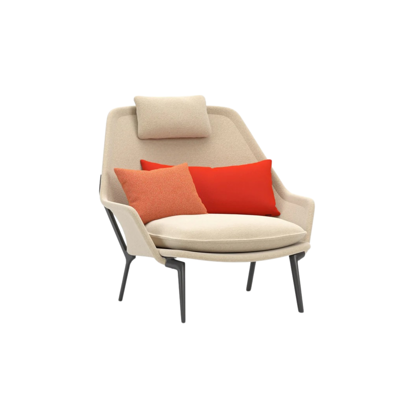 Vitra(ヴィトラ) スローチェア単体  (ファブリック) バックレストクッション2個付き