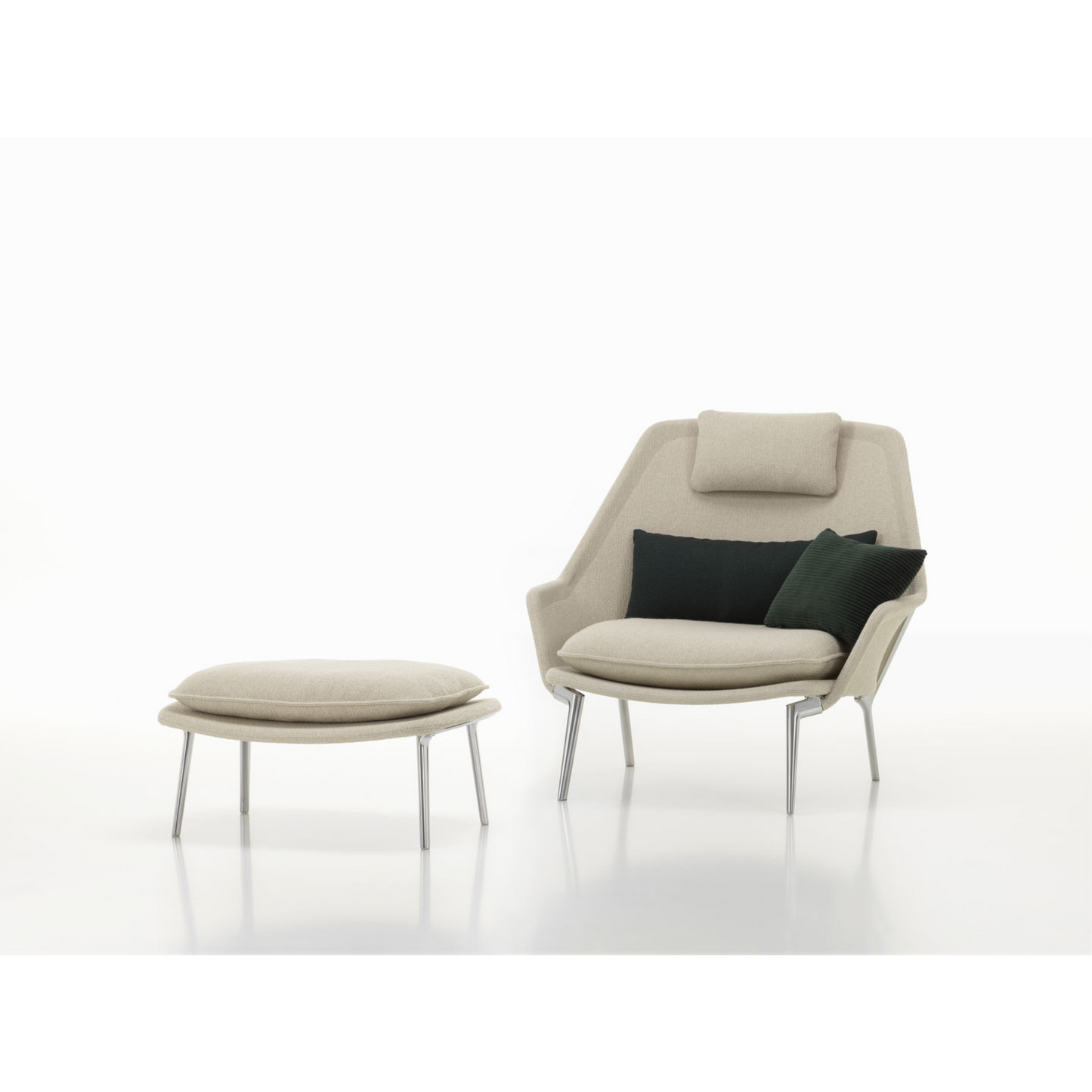 Vitra(ヴィトラ) スローオットマン単体 (ファブリック)