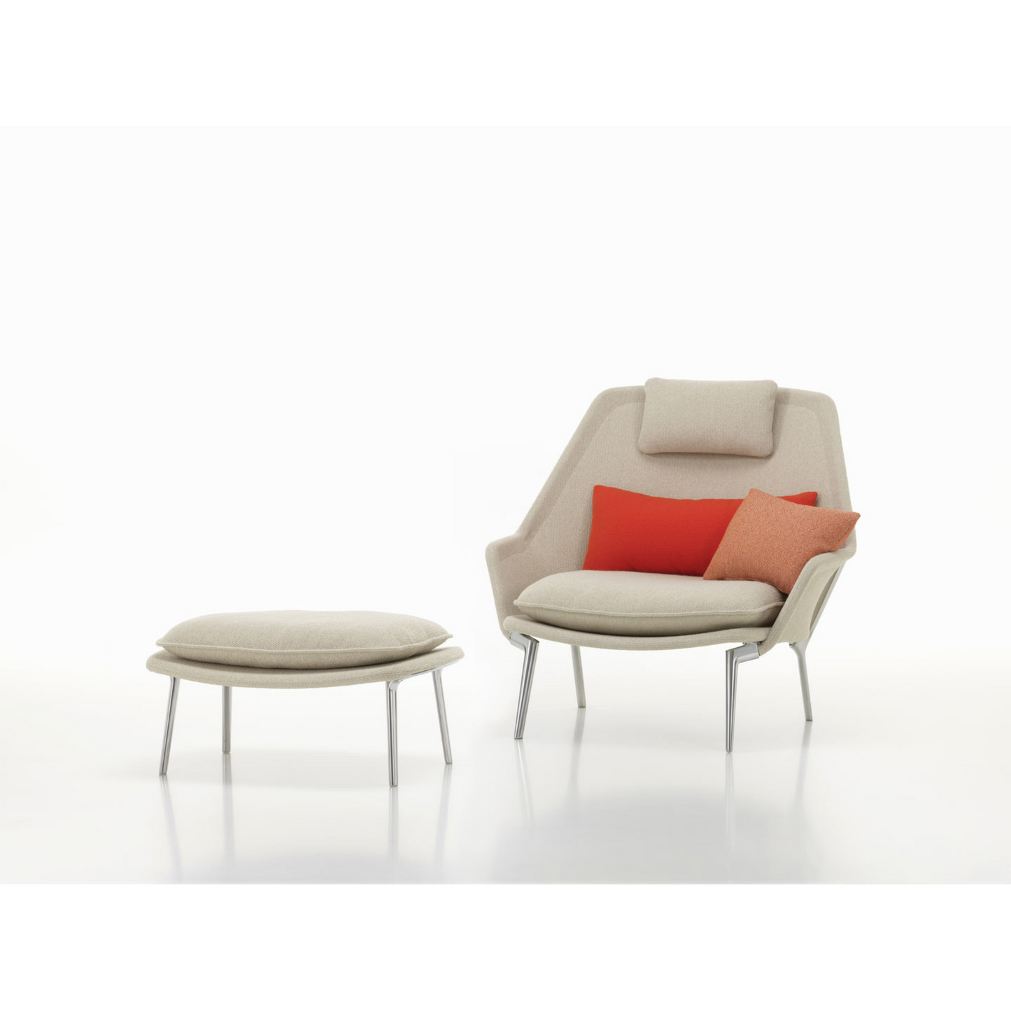 Vitra(ヴィトラ) スローオットマン単体 (ファブリック)