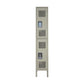 18" LYON RECESSED HANDLE LOCKER - 2TIER