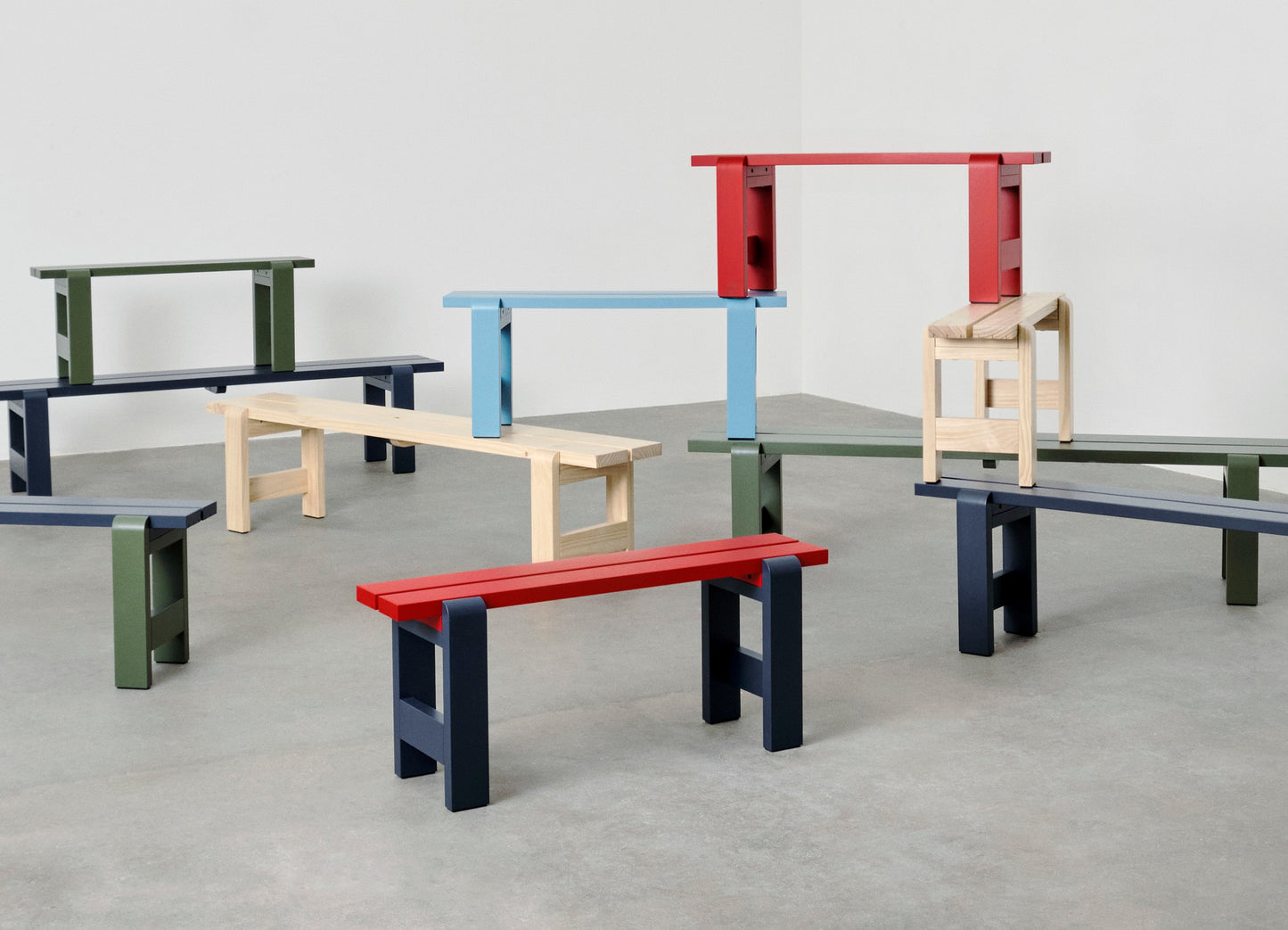 HAY(ヘイ)WEEKDAY（ウィークデー）  WEEKDAY BENCH / W111 x D23 x H45 cm（チェア）