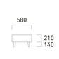 FLANNEL SOFA（フランネルソファ）PIVO（ピヴォ） スツール ラージ（W580×D860mm）