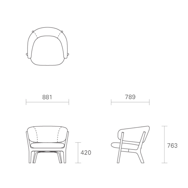 MARUNI COLLECTION(マルニコレクション)Roundish ラウンディッシュ 1シーターソファ