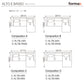formax（フォルマックス）ALTO E BASSO（アルト エ バッソ）2P片肘ソファ(左)[ALTB-25N]
