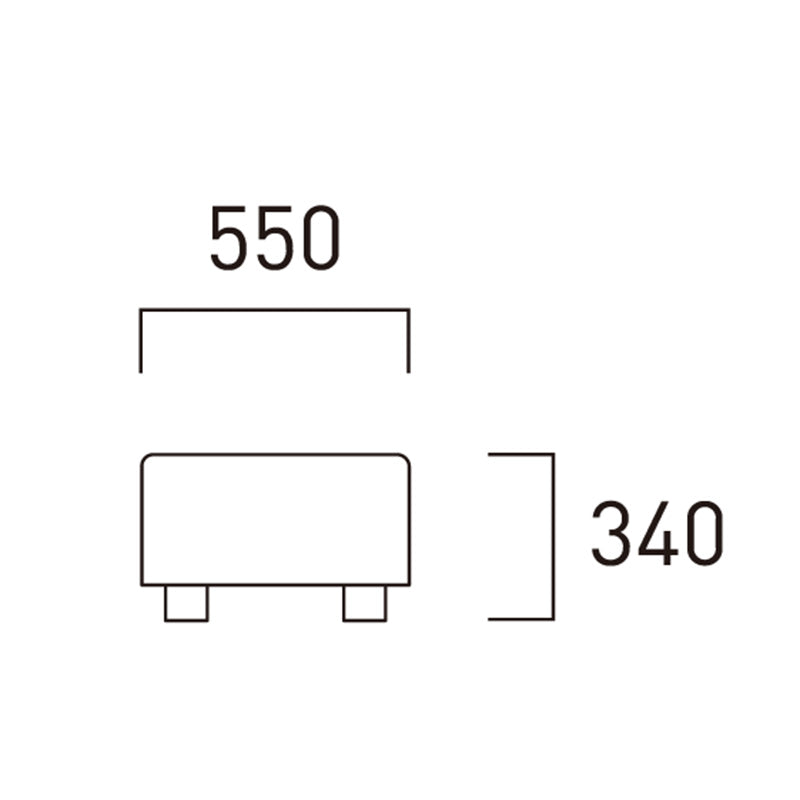 FLANNEL SOFA（フランネルソファ）BRICK（ブリック） スツール（W550×D550mm）