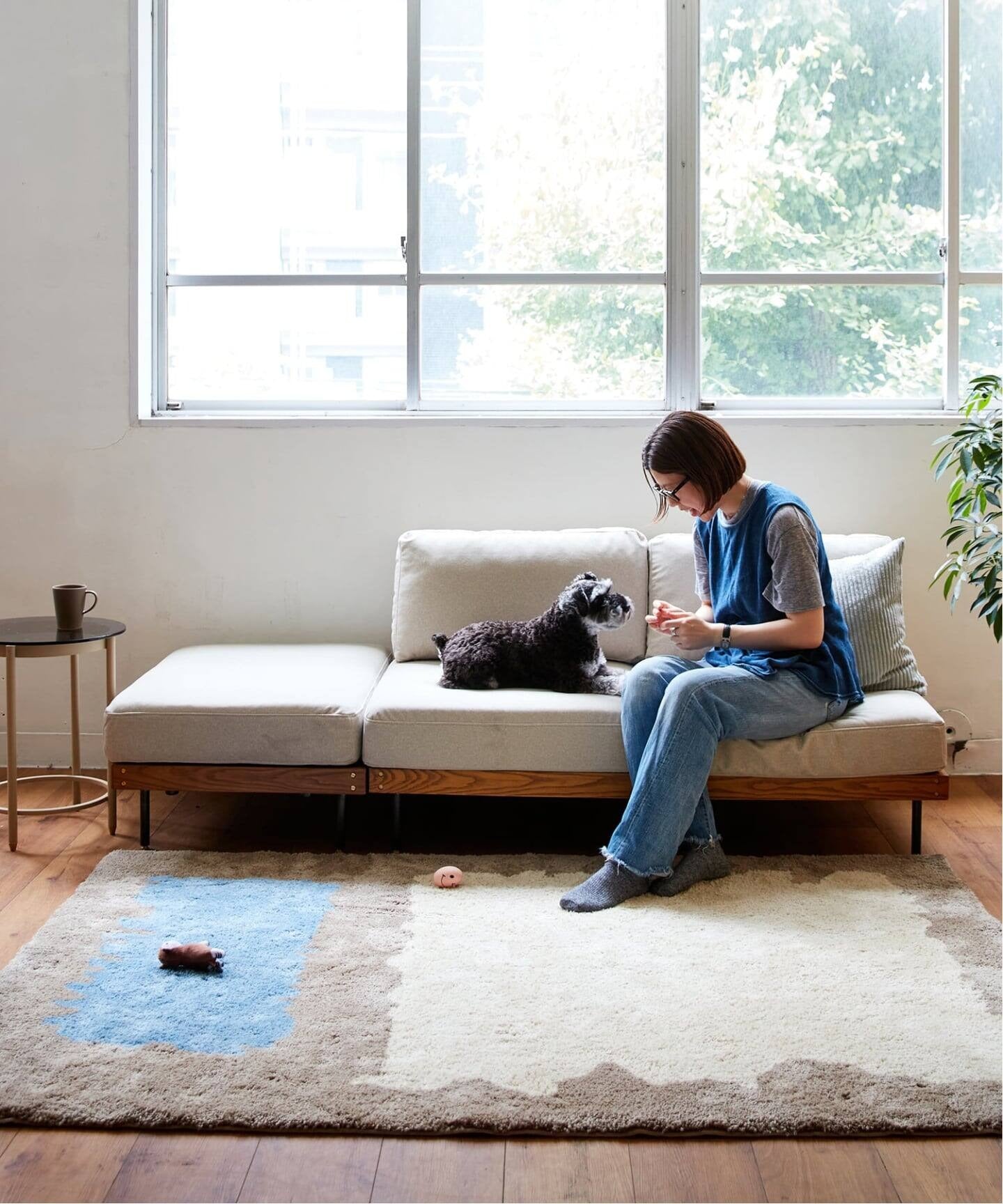JOURNAL STANDARD FURNITURE（ジャーナルスタンダードファニチャー ） リルソファー 2P 25AW Fabric アイボリー