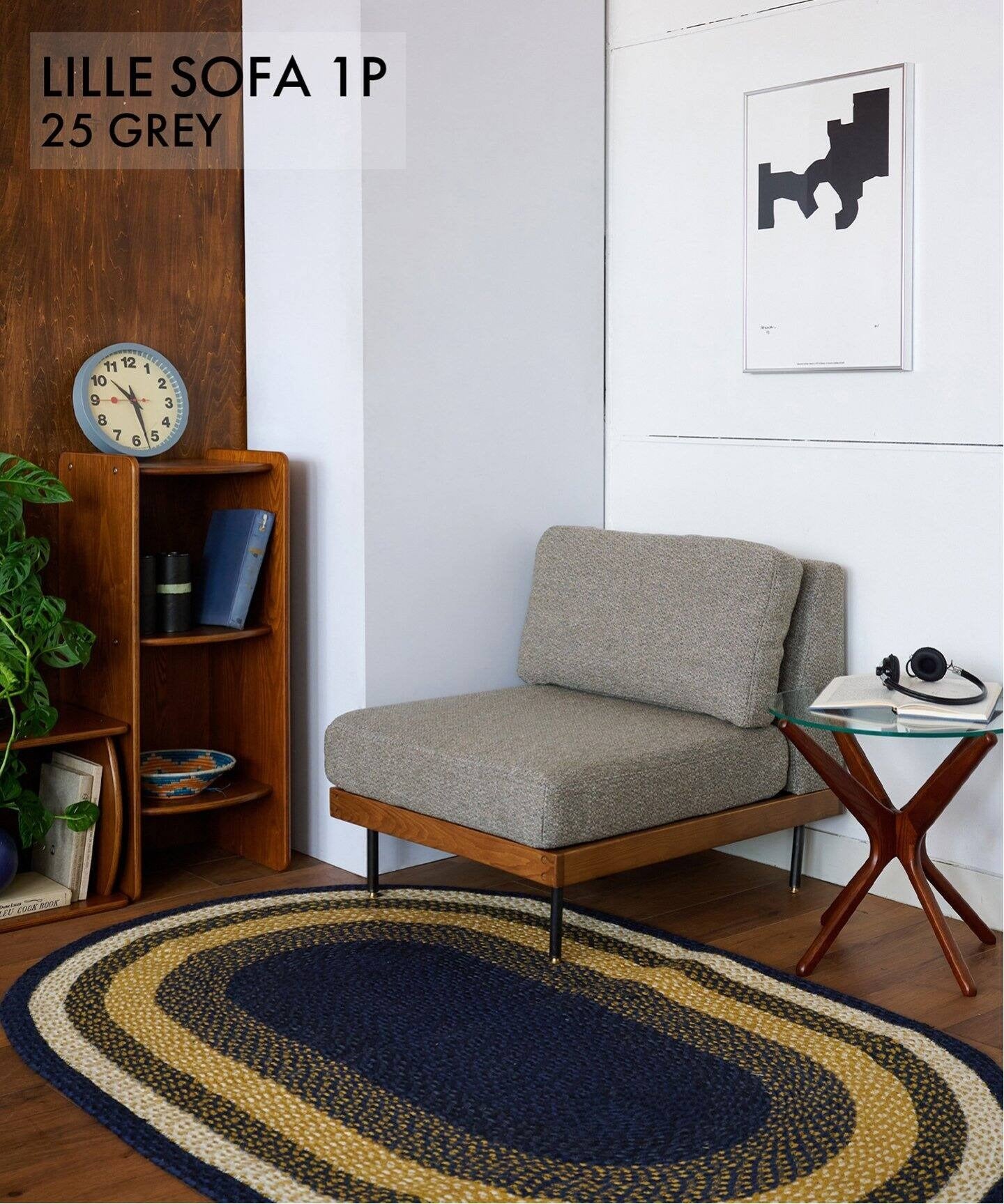 JOURNAL STANDARD FURNITURE（ジャーナルスタンダードファニチャー ） リルソファー 1P 2ND 25 グレー