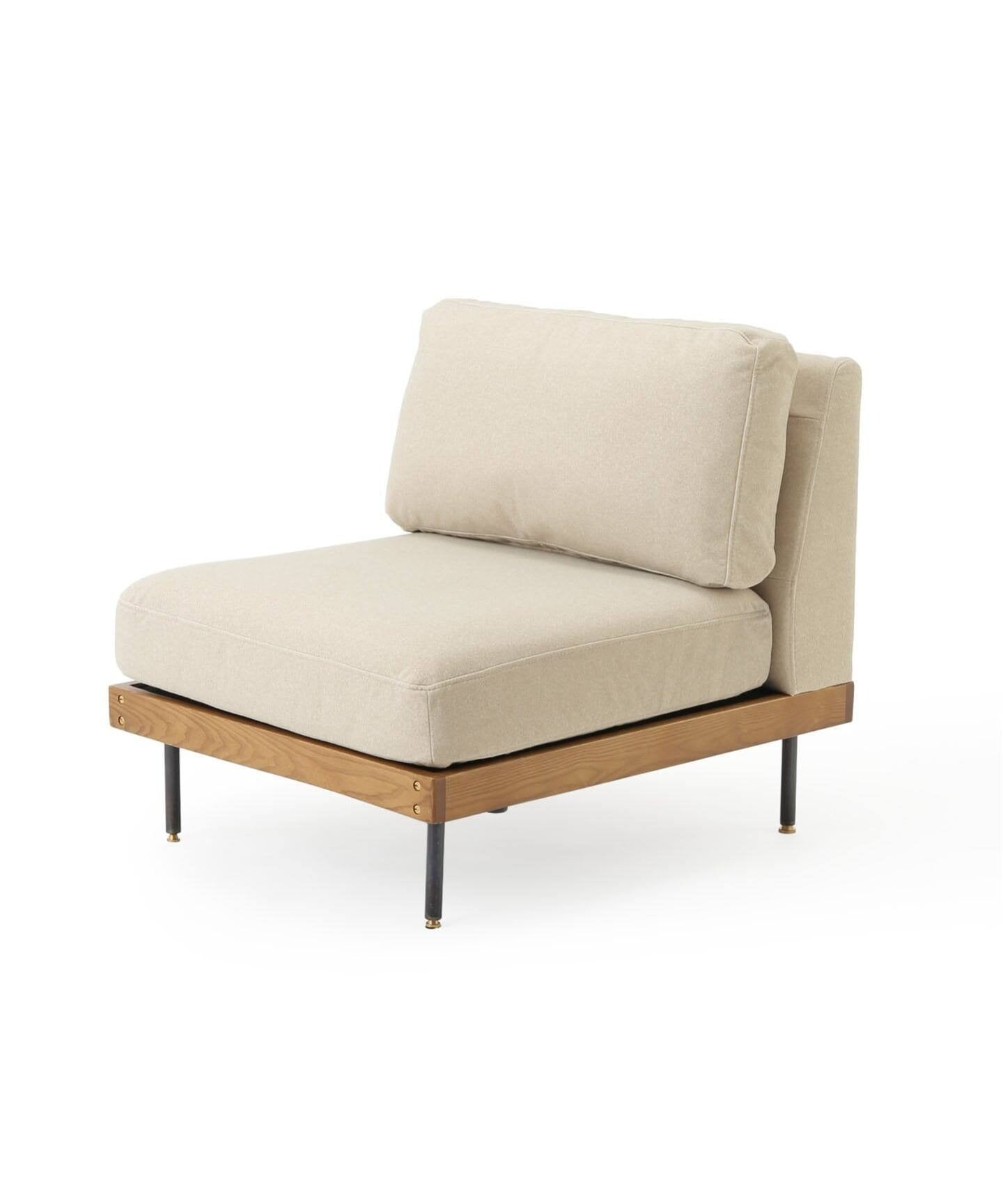 JOURNAL STANDARD FURNITURE（ジャーナルスタンダードファニチャー ） リルソファー 1P 25AW Fabric アイボリー