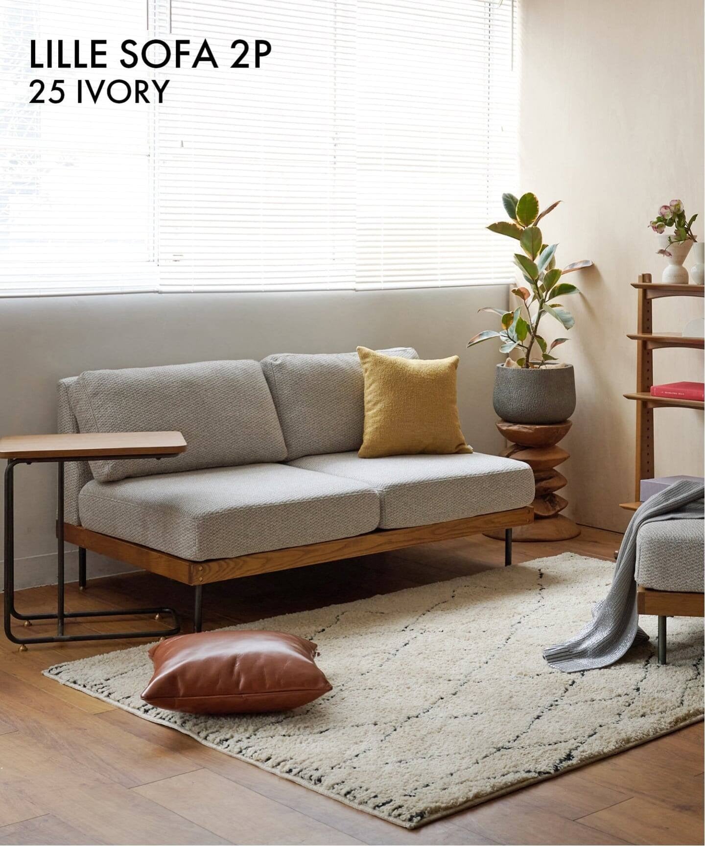 JOURNAL STANDARD FURNITURE（ジャーナルスタンダードファニチャー ） リルソファー 2P 2ND 25 アイボリー