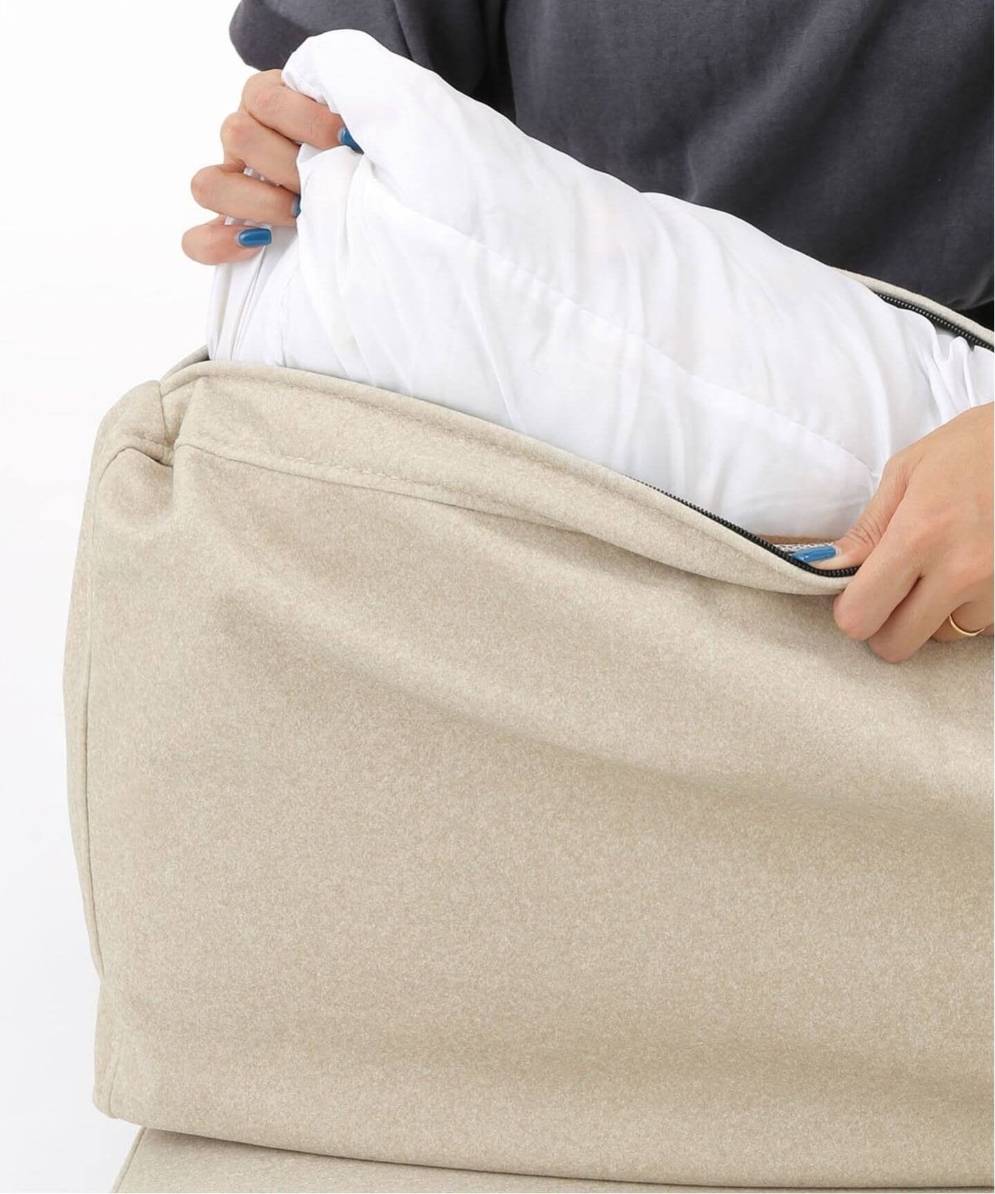 JOURNAL STANDARD FURNITURE（ジャーナルスタンダードファニチャー ） リルソファー 1P 25AW Fabric アイボリー