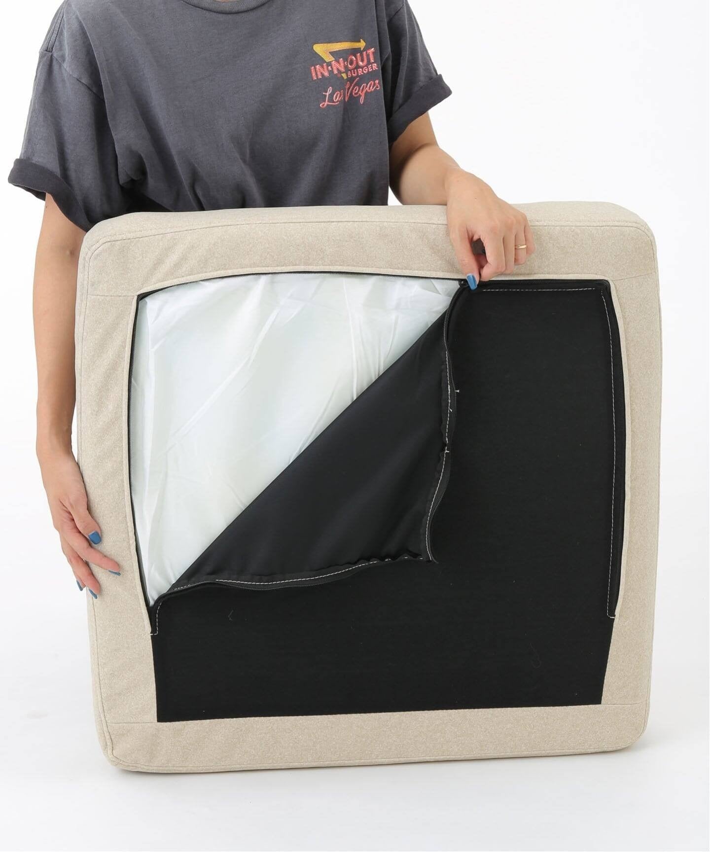 JOURNAL STANDARD FURNITURE（ジャーナルスタンダードファニチャー ） リルソファー 1P 25AW Fabric アイボリー