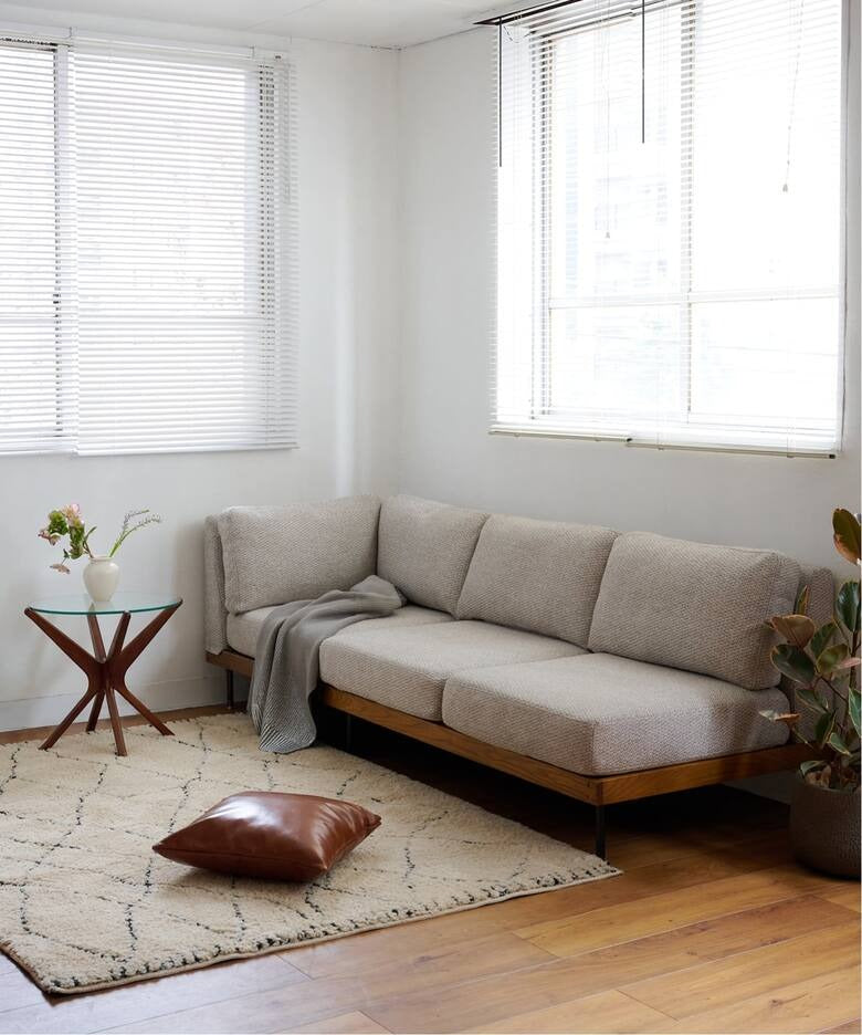 JOURNAL STANDARD FURNITURE（ジャーナルスタンダードファニチャー ） リルコーナーソファ 2ND 25 アイボリー