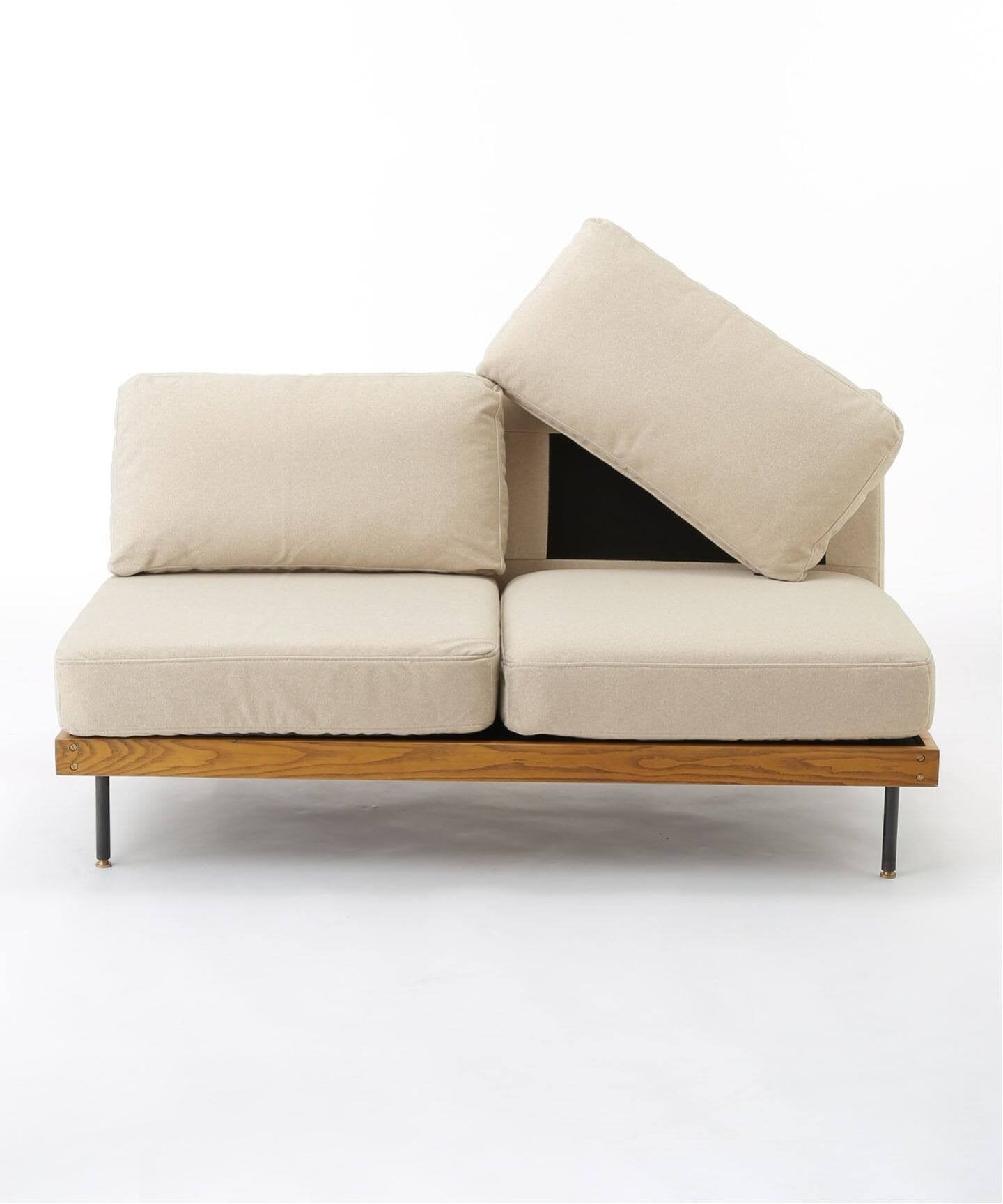 JOURNAL STANDARD FURNITURE（ジャーナルスタンダードファニチャー ） リルソファー 2P 25AW Fabric アイボリー
