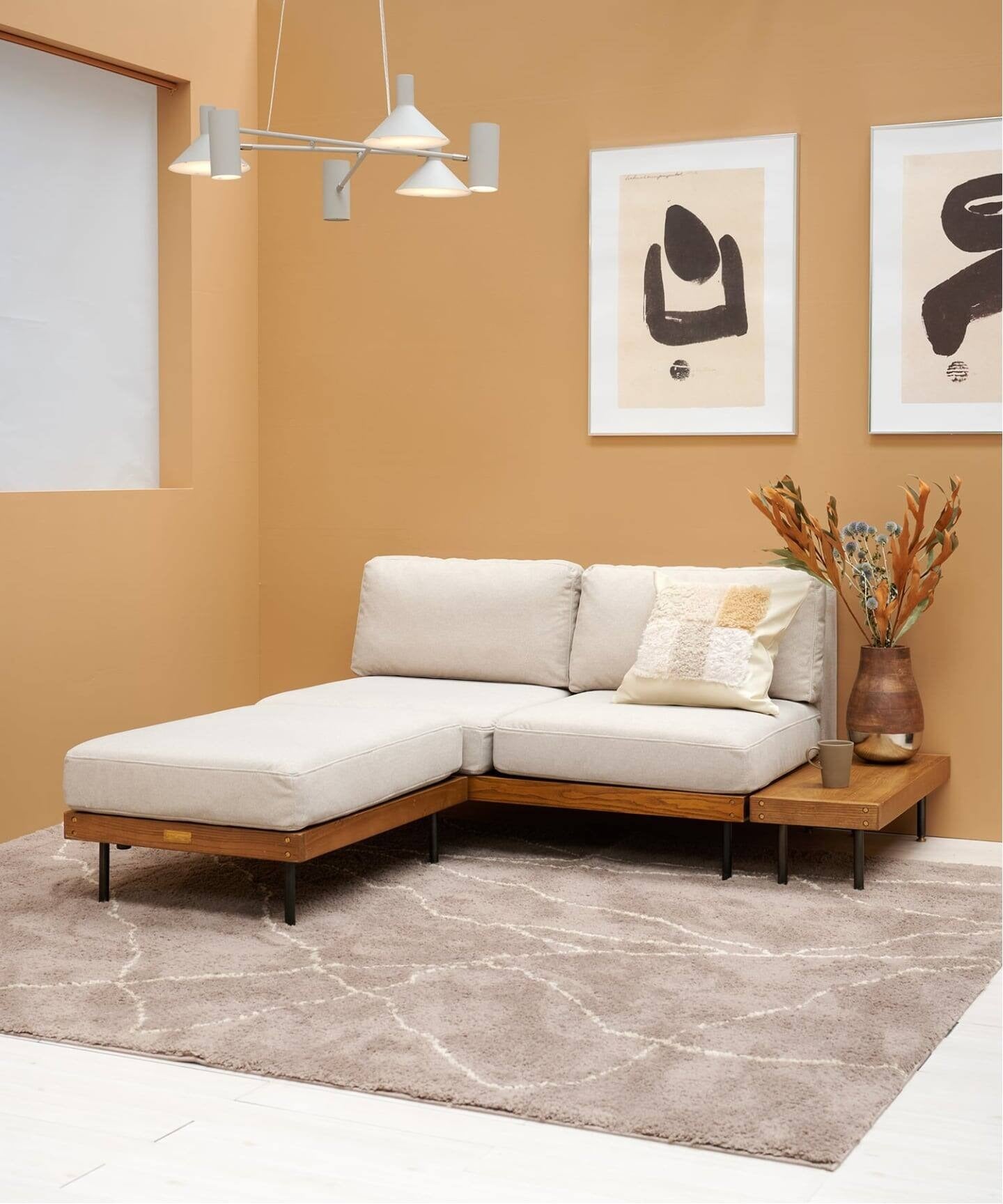 JOURNAL STANDARD FURNITURE（ジャーナルスタンダードファニチャー ） リルソファー 2P 25AW Fabric アイボリー
