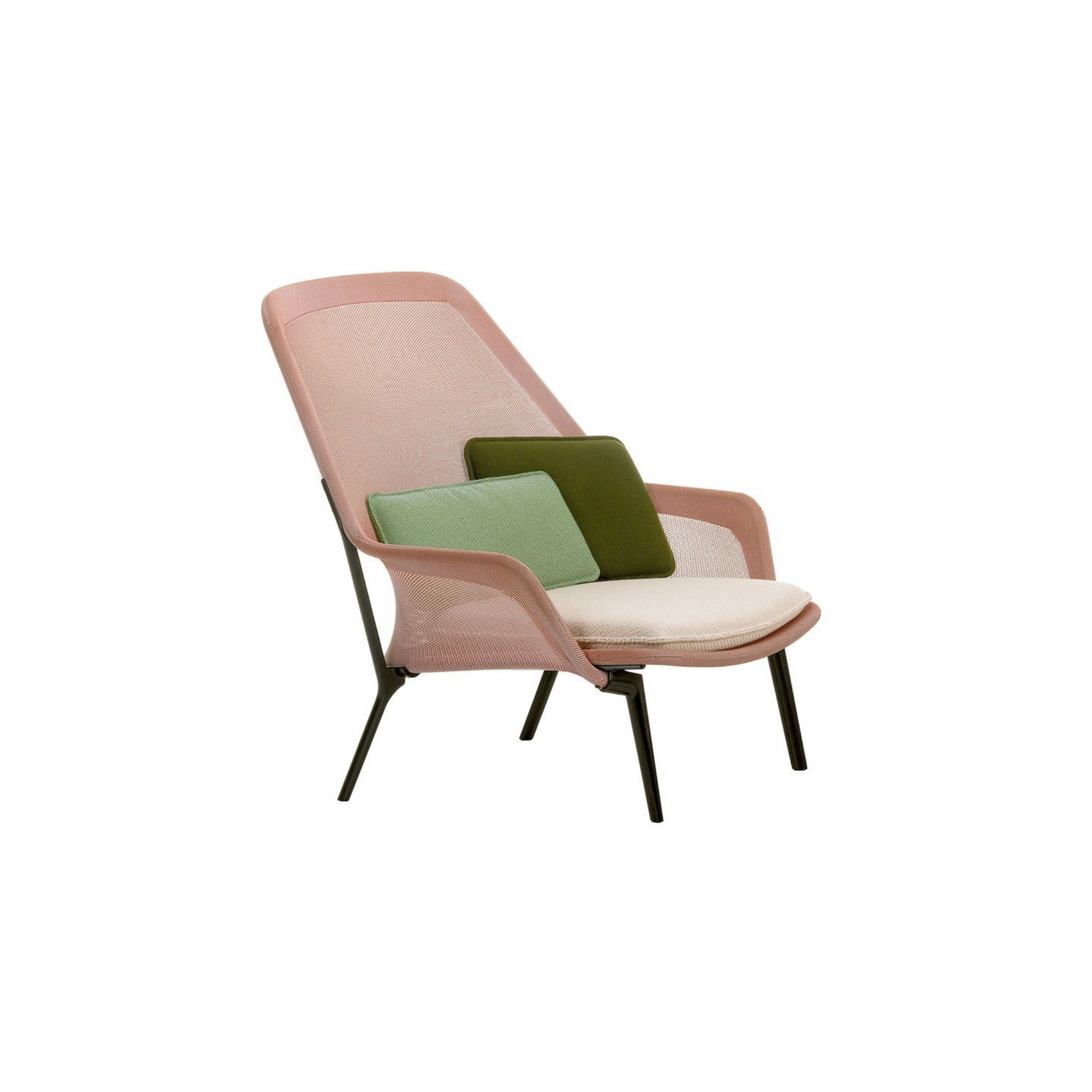 Vitra(ヴィトラ) スローチェア & オットマン (ニット) バックレストクッション2個付き