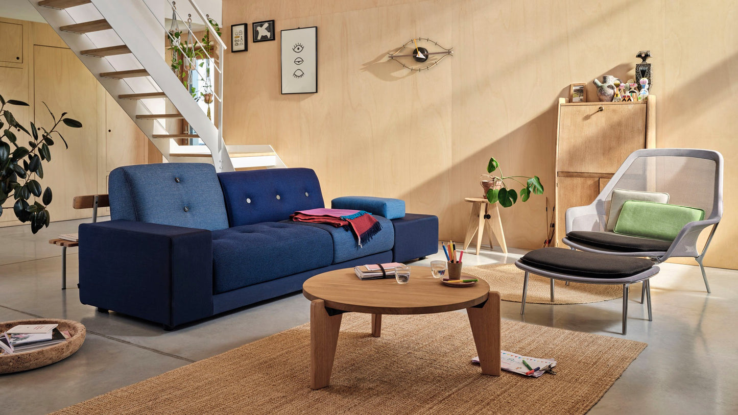 Vitra(ヴィトラ) スローチェア & オットマン (ニット) バックレストクッション2個付き