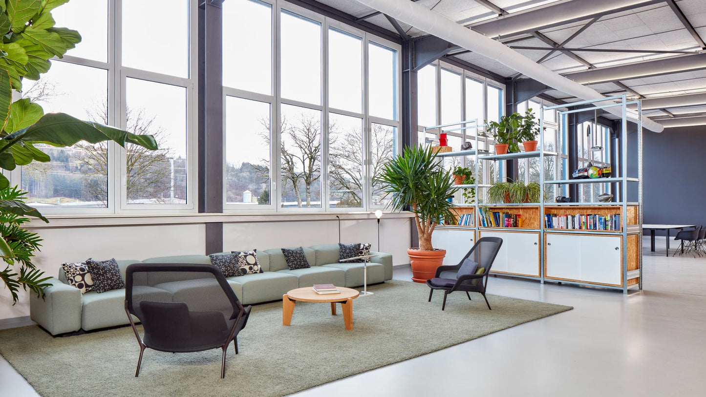 Vitra(ヴィトラ) スローチェア & オットマン (ニット) バックレストクッション2個付き