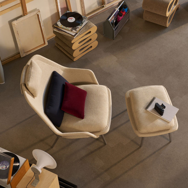 Vitra(ヴィトラ) スローチェア単体  (ファブリック) バックレストクッション2個付き