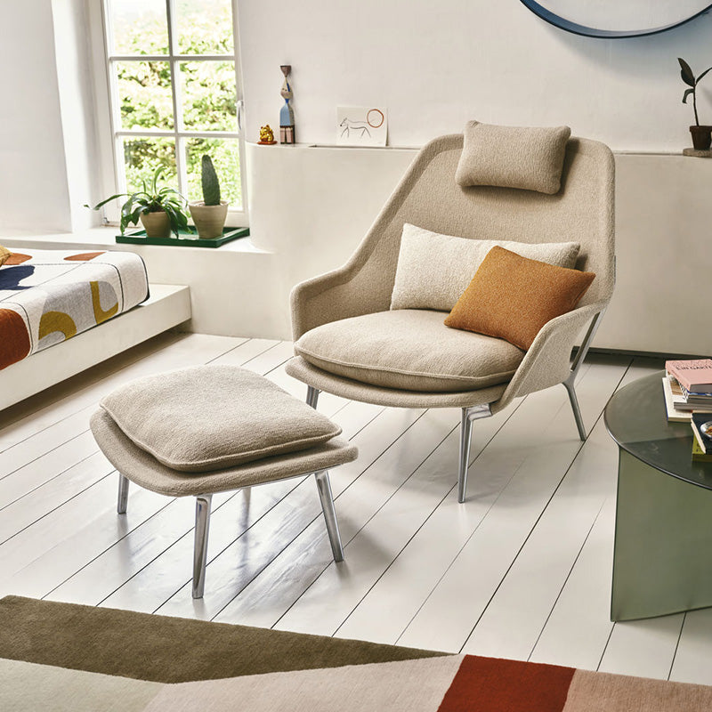 Vitra(ヴィトラ) スローチェア単体  (ファブリック) バックレストクッション2個付き